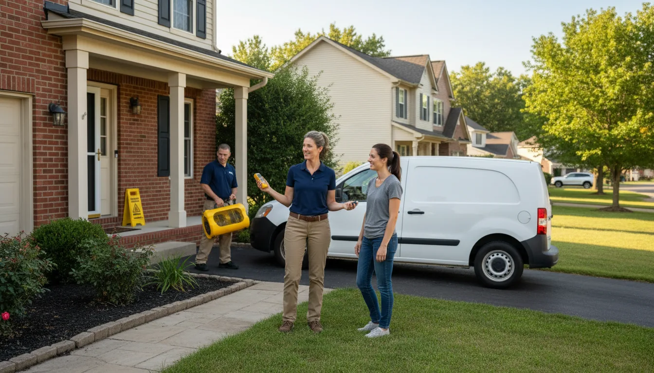 Residential water damage restoration in Tobyhanna, PA